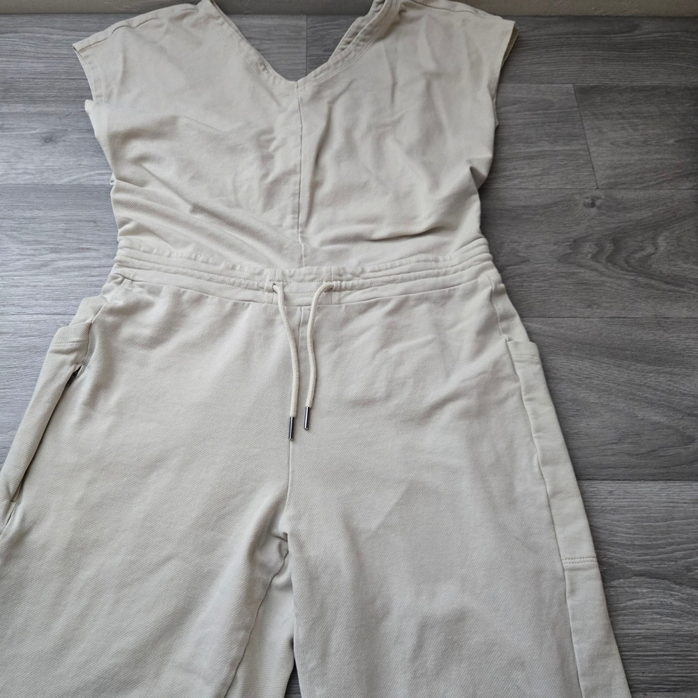 Patagonia Pumice Organic Cotton Jumpsuit Size M Sleeveless Cutout Back